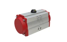 Actuador pneumàtic de pinyó i cremallera de retorn de molla